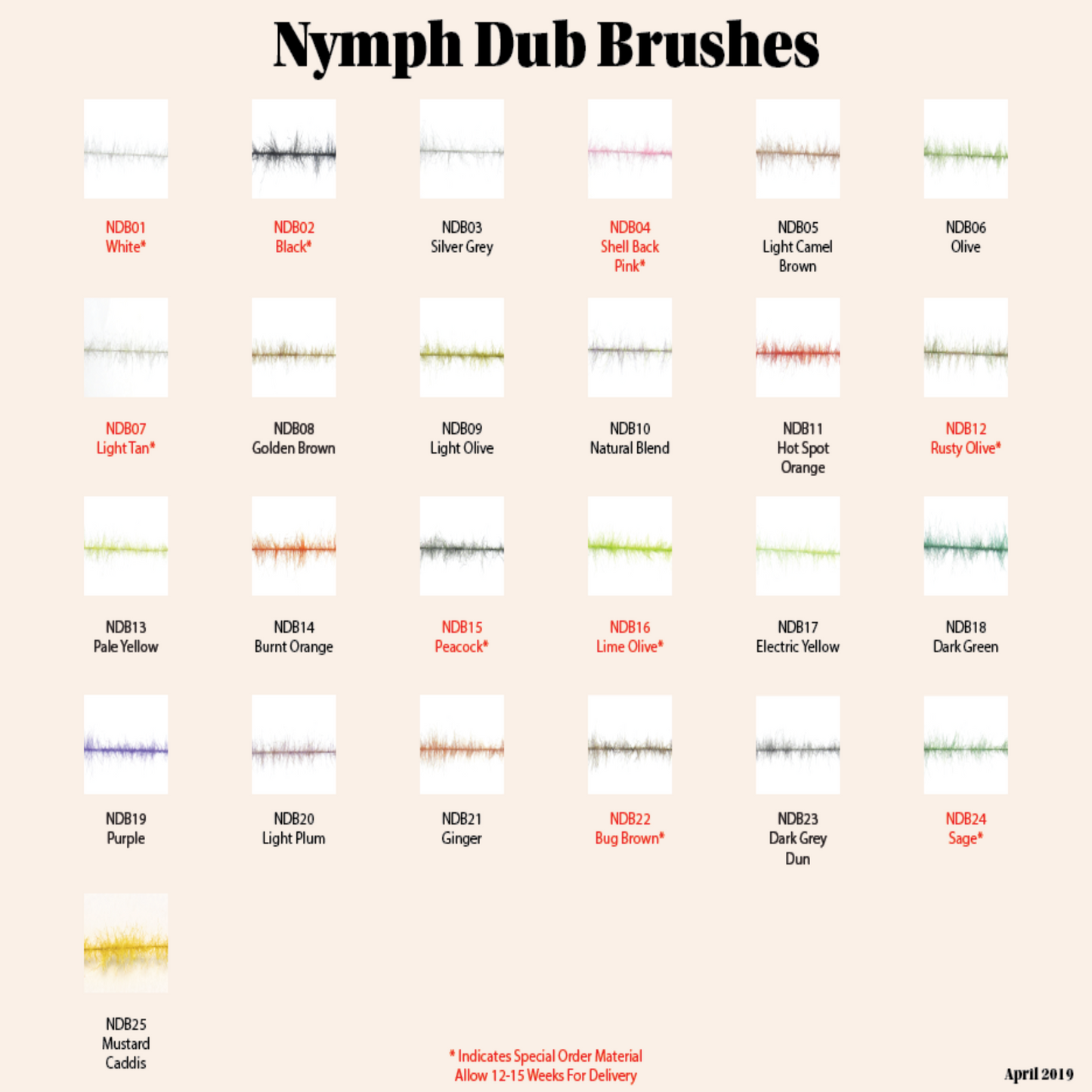 Nymph Dub Brushes   SALE